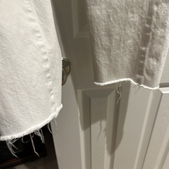 Agolde crisscross white denim - Picture 2 of 5